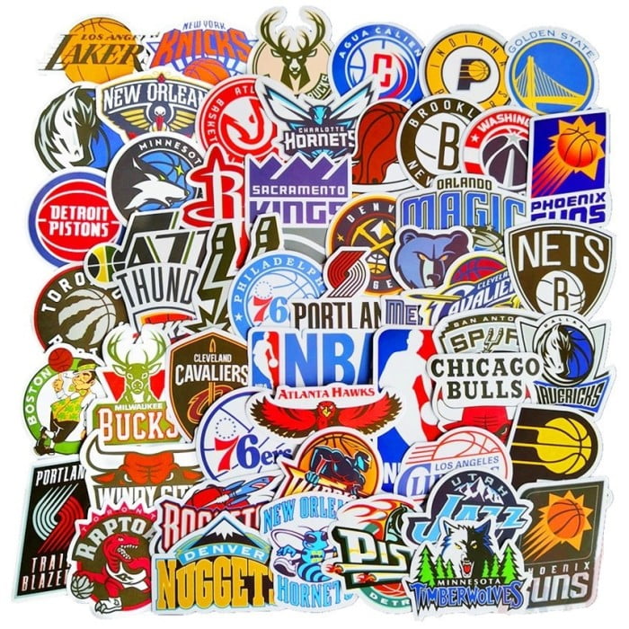 Nba Team Logo Sticker Pack (50pcs) – Nufsed Sticker